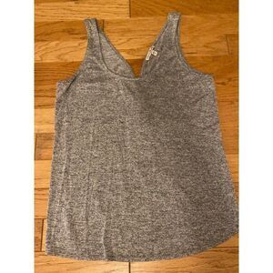 Express women's grey casual tank with twisted knot open back size large
